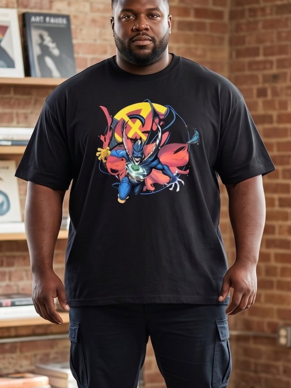 NWOT | Marvel Venom X-Men Crossover Graphic T-Shirt | Nightcrawler | Black | 4XL